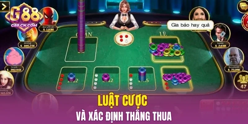 Luật cược và xác định thắng thua